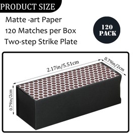 TAOZIMA 120PCS No Match Black decor match boxes Match Boxes Bulk DIY Blank Containers & Holder for Wedding, Bridal Shower, Baby Party (120)