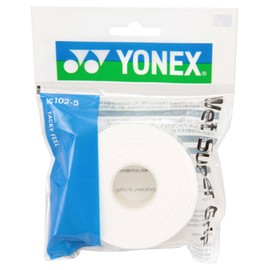 YONEX Tennis Badminton Grip Tape Wet Super Grip Refill (Pack of 5) AC1025 White
