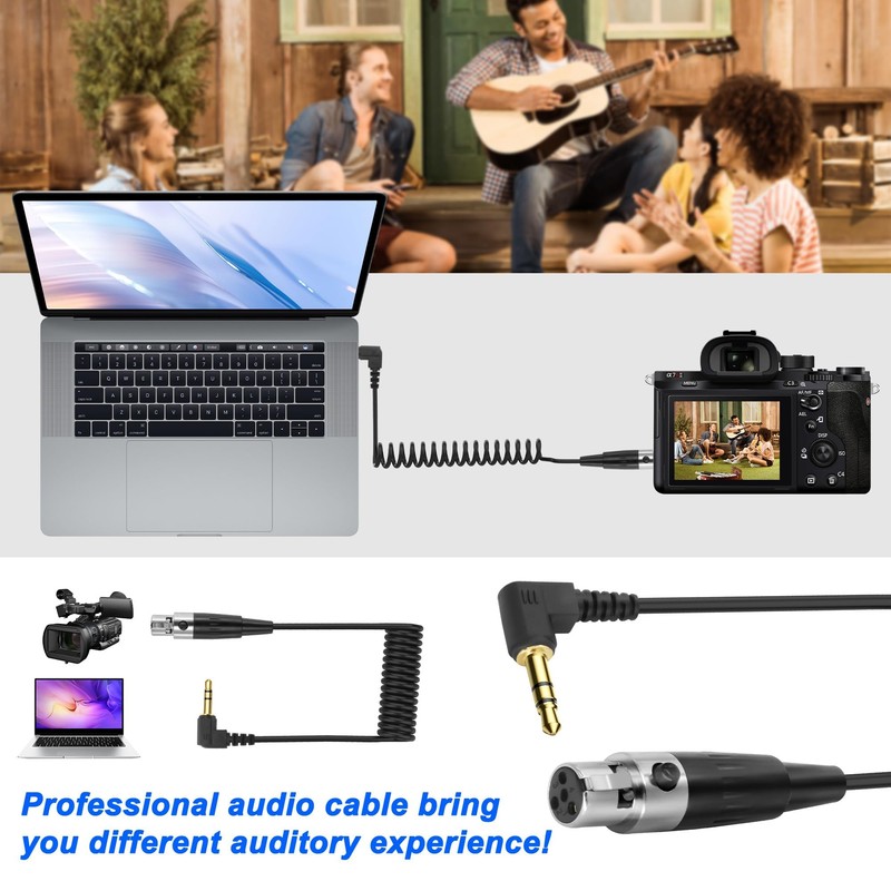 XMSJSIY Mini XLR to 3.5 mm Stereo Audio Cable 90