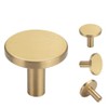 Pack of 4, Brushed Brass Decorative Wall Hooks, 32mm x