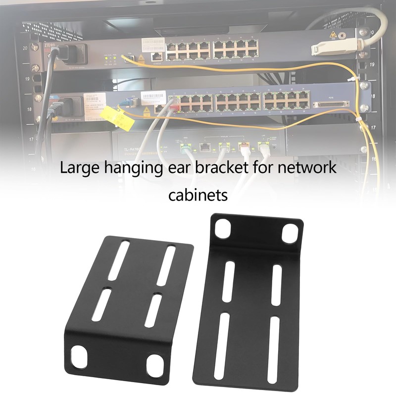 LT Easiyl 2 Pack 88mm Rack Ear Mount Adjustable Hole