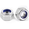 DIN985 Pack of 10 Hex Nuts M12, Leryati Locking Nuts