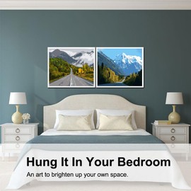 BAISITE Paint by Numbers Kit for Adults Beginners,16" Wx12 L 2 Pack Canvas for Painting Kits for Adults in Colorful Box-BAIPBN651-652