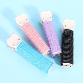 Hair Clip Roller for Root Volume Bangs Volume Black 16ea