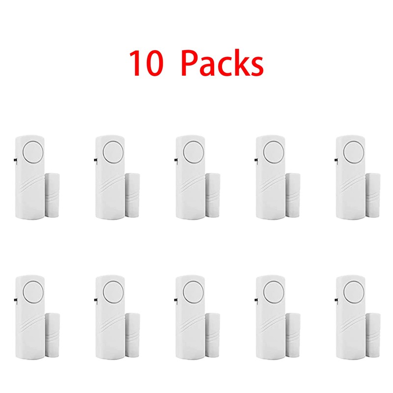 10 PCS Door/Window Alarm Magnetic, Wireless Security Sensor Burglar Alarm