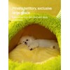 SSDHUA Autumn and Winter Cat Bed Semi-Enclosed Plush Warm Thickened