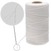G2PLUS 400M White Cotton String Twine, 2MM Craft Bakers Twine,