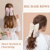 Womens Bow Hair Clips with Lace,4Pcs Lace Bows for Hair
