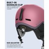 OutdoorMaster MIPS Ski Helmet, Snowboard Helmet for Men, Women &