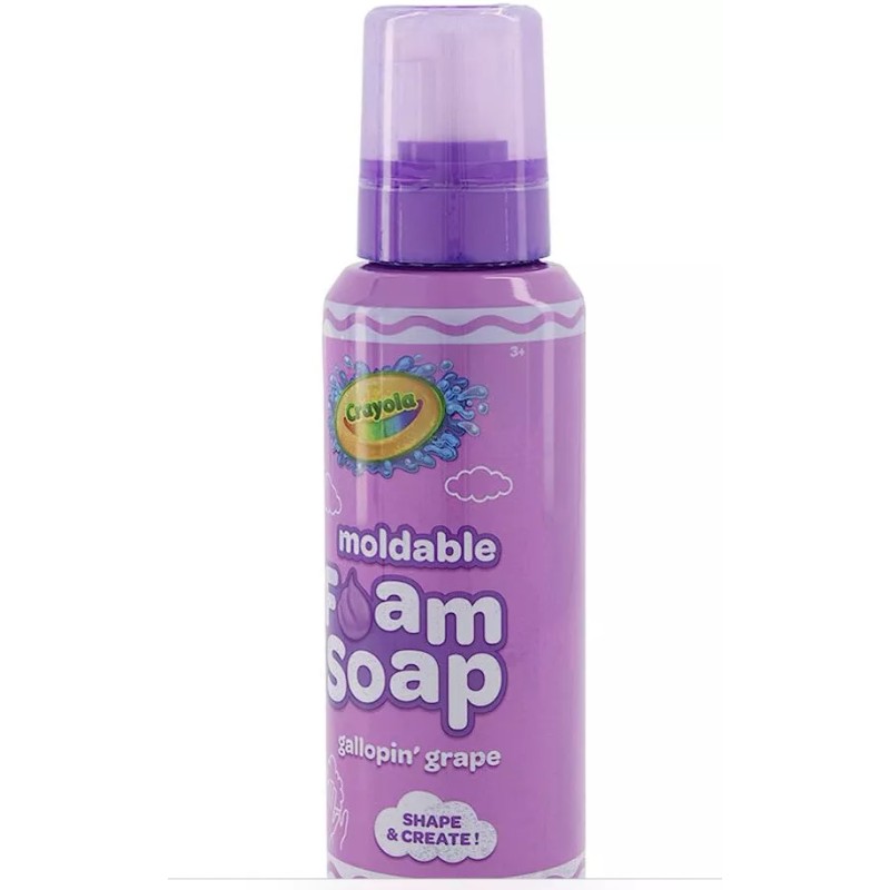Crayola Shape/Create Gallopin’ Grape Moldable Foam Soap:14 Fl Oz