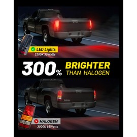 SPBREW LED Tail Lights Assembly Fit for Chevy Silverado 2003 2004 2005 2006 2007 1500 2500 3500HD, Bright Clear Tail Lights, 03-06 IP67 Waterproof LED Tail Lights Rear Tail Lights Pair