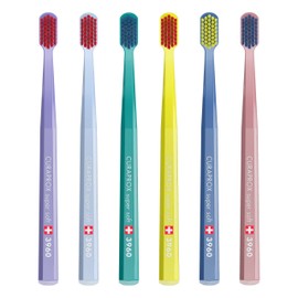Curaprox Sensitive Supersoft Toothbrush CS 3960, 6 Pack, Colors May Vary