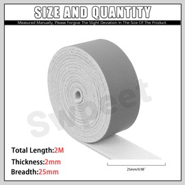 Swpeet Grey 1 Inch Wide 80 Inches Leather Strap, Single Sided Full Grain Leather Strips Cord String, Long Flat Leather Belt Strips Ideal for DIY Craft Projects, Clothing, Jewelry, Wrapping