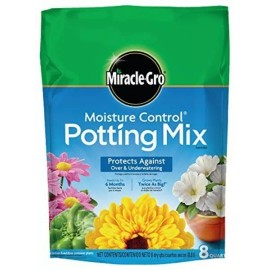 Miracle-Gro Moisture Control Potting Mix, 8-Quart - Pack of 5 bags