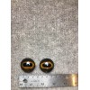 Glass Eyes One Pair 32MM Taxidermy Brown With Slit Pupil