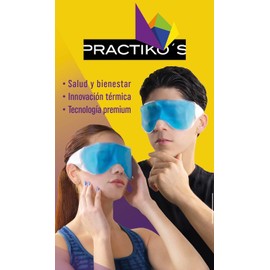Practiko's Thermo Pad Antifaz Térmico de Gel. Alivia el dolor, golpes e inflamación en la zona ocular, brindando sensación de descanso y bienestar. Libre de BPA. Material No Tóxico Grado Hospitalario. 1 Pieza