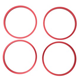 4pcs AC Vent Ring Outer Trim Aluminum Alloy Air Conditioning Outlet Ring Trim Sticker Replacement for Toyota Tacoma 2016 To 2023 Red