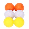 6Pcs Golf Balls Set 3 Colors Textured Surface Balls and