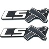 2 pcs LSX Emblem Badge 3D Self-Adhesive Nameplate Sticker Replacement