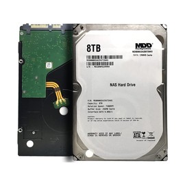 MDD MAXDIGITALDATA 8TB 7200 RPM 256MB Cache SATA 6.0Gb/s 3.5'' Internal Hard Drive for NAS Network Storage (MD8000GSA25672NAS) - 3 Years Warranty (Renewed)