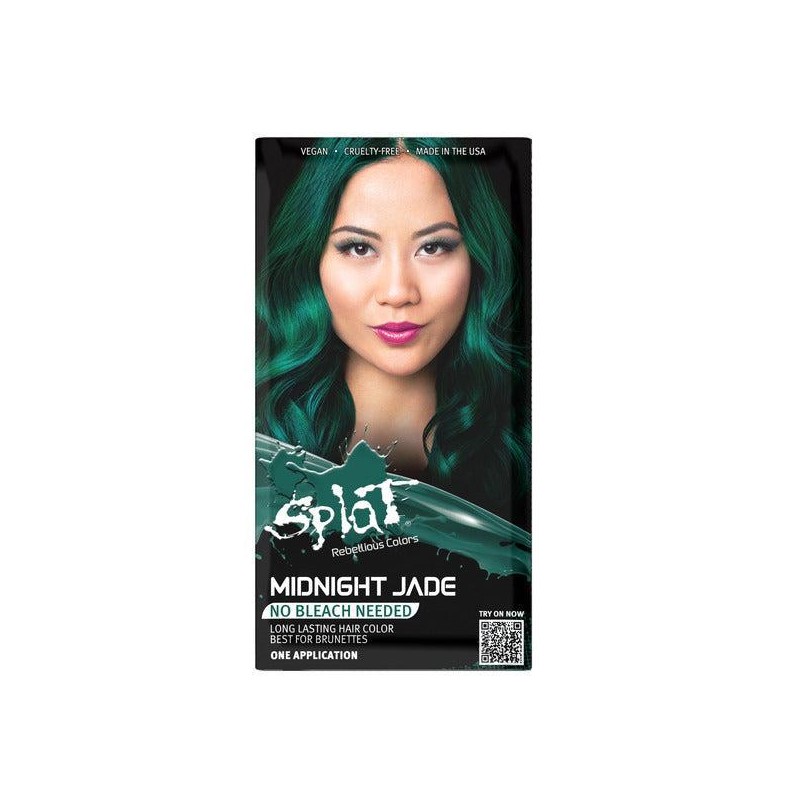 Midnight Jade No Bleach Green Semi-Permanent Hair Dye Kit