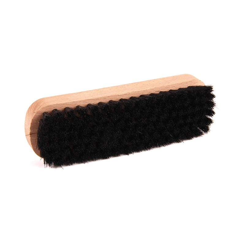 biped Z2345 beech wood shoe brush with natural bristles for