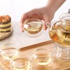 GURUDAR Glass Teapot Set, 34OZ/1000ML Glass Tea Kettle with Loose