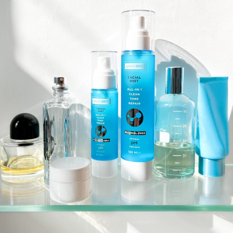 SpectriSKIN ™ All-in-1 Facial Mist - Clean Tone Repair Using