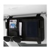 povtii Car Sun Visor Organizer, Small Leather Auto Visor Storage