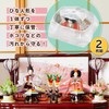 Astro 115-08 Hinamatsuri Doll Storage Bag, White, 2-Piece Set, Breathable,