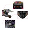 TCMT Black Kids Youth Motorcycle Motocross Offroad Helmet Dirtbike Street