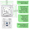 Greenandco® GC-200 Flush-Mounted LED and Halogen Dimmer 1-200 Watt