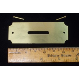 Post Office Box Door Coin slots, with nails, Lot of 10- Solid Brass, Made in USA