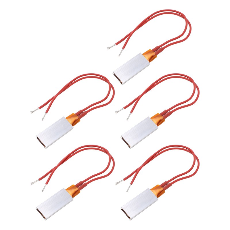 5pcs PTC Heating Element Aluminium Casing 35x15x5mm 270℃ Thermostatic Heating