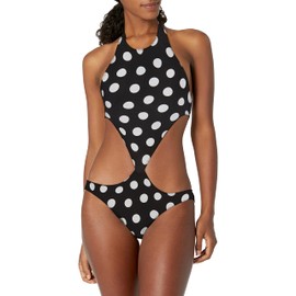 NORMA KAMALI Women's Standard Chuck, Black/White Quarter dot, S