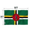 Anley Fly Breeze 3x5 Feet Dominica Flag - Vivid Color