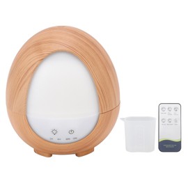Aromatherapy Humidifier 200ml Remote Control Wood Grain Design Desktop Humidifier with LED Color Light 100‑240V UK Plug