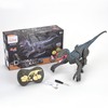 R/C Dinosaur Velociraptor Toy with 3D Eye Light, Roaring &