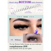 CORUSCATE Thick Lash Clusters with Bottom Lashes Spike Cluster Eyelash