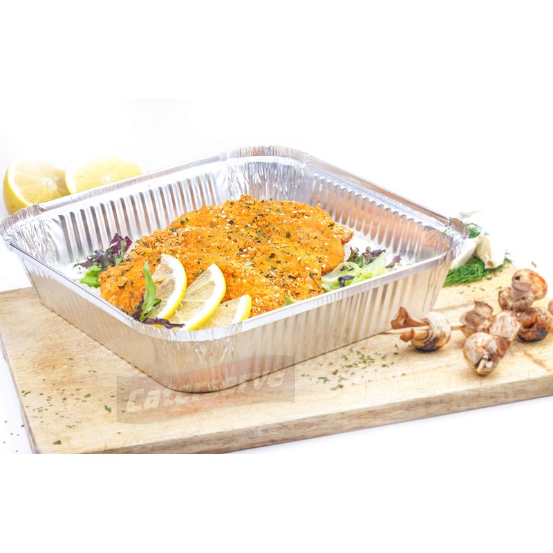 Aluminium Foil Trays with Lids - Large Tin Foil Containers