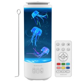 BestYiJo Jellyfish Lamp, Jellyfish Aquarium Light Mood Lighting with 7 Colour Changing, 4 Modes Lighting for Decor Home Office Relax Night Light Great Gifts for Kid