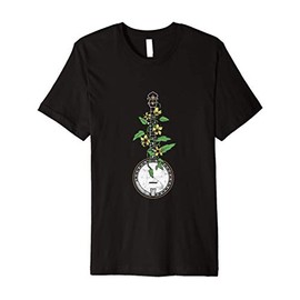 Banjo Vine & Flowers Vintage Artistic Acoustic Music Design Premium T-Shirt