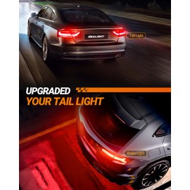 SEALIGHT 3157 LED Bulb Red, LED Brake Tail Light Bulbs, 1200% Super Bright 3156 3056 3057 4057 4157 Bulb Error-free for Tail Stop Parking Light Replacement (2PCS)