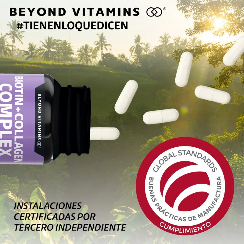 Biotin Collagen Complex Contiene Biotina Colágeno Ingredientes Vitaminas Colageno Multi