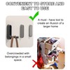 4pcs Foldable Wall Hooks for Hanging - Zinc Alloy Multi