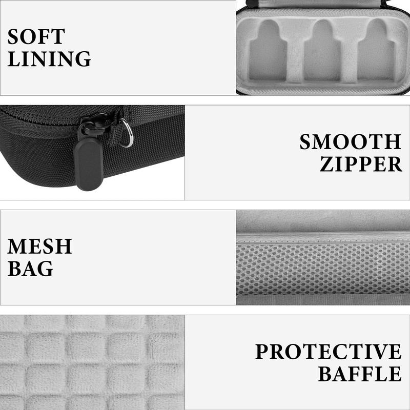 Geekria for Creators Microphone Case Wireless GO Gen 3 with