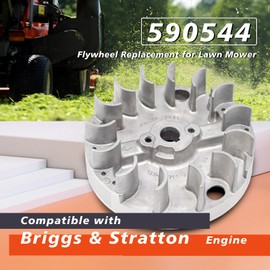 590544 Flywheel Lawn Mower Replacement Parts, compatible with Briggs & Stratton Small Engine Model 08P502/0029-H1 Parts, high-grade steel Flywheel, running as original parts