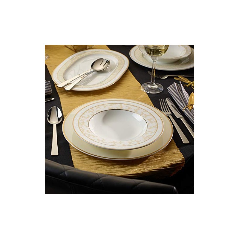 Villeroy & Boch 10-4390-2700 Ivoire Suppenteller, Porzellan, 1043902700
