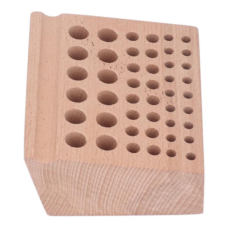 Leather Tool Holder 46 Holes Beech Wood Professional Leather Tool
