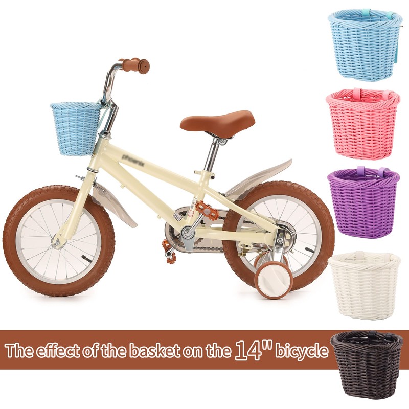 Bike Basket for Girls Front Bike Accessories for Kids Small
